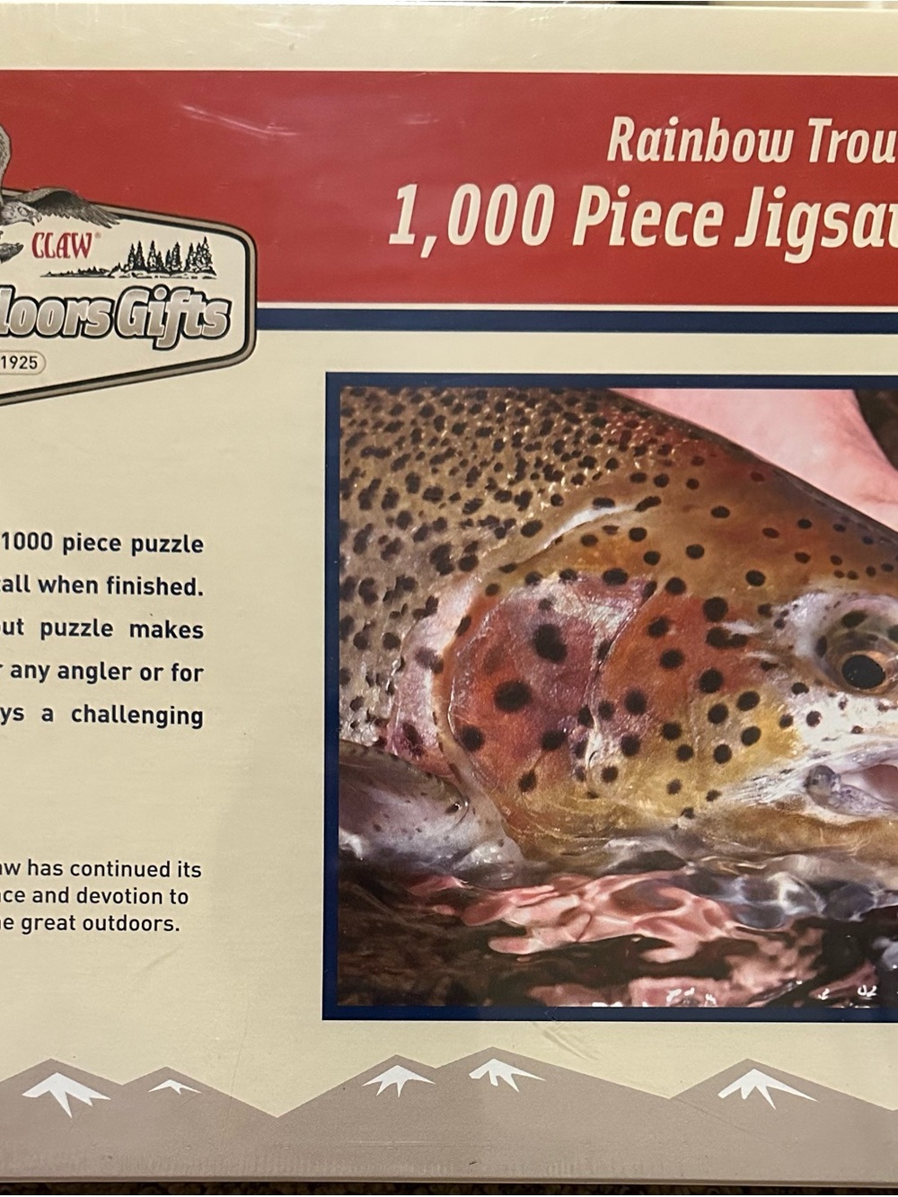 Eagle Claw Rainbow Trout 1,000 Piece Jigsaw Puzzle